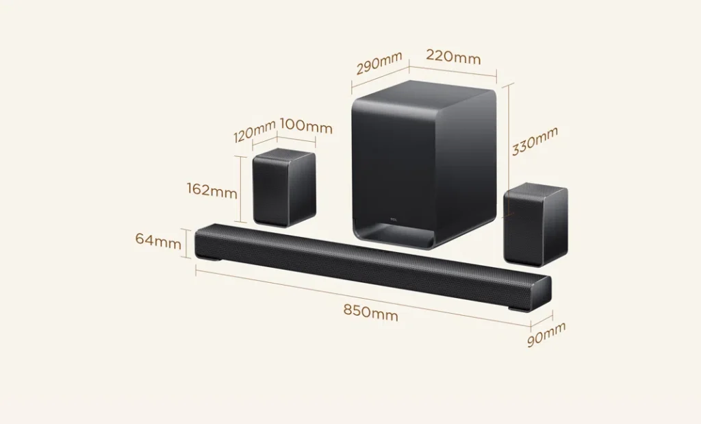 TCL S65K 5.1 Channel Dolby Atmos Soundbar