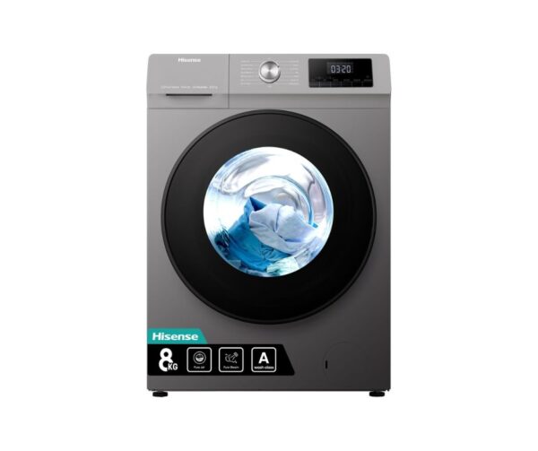 8/5kg grey WASH &DRY Full Automatic Hisense WFQP8014EVMT Front Load Washing Machine