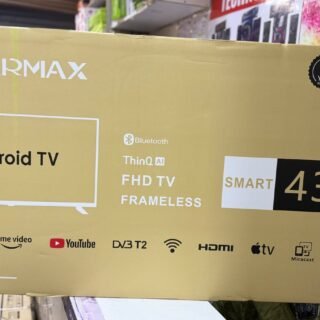 SolarMax 43-Inch Full HD LED Smart TV with Built-In Wi-Fi, Dolby Audio, and Android OS