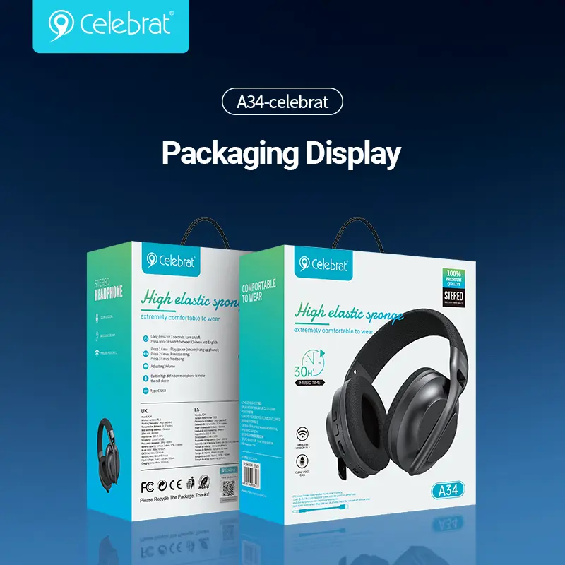Celebrat A34 Wireless Headphones