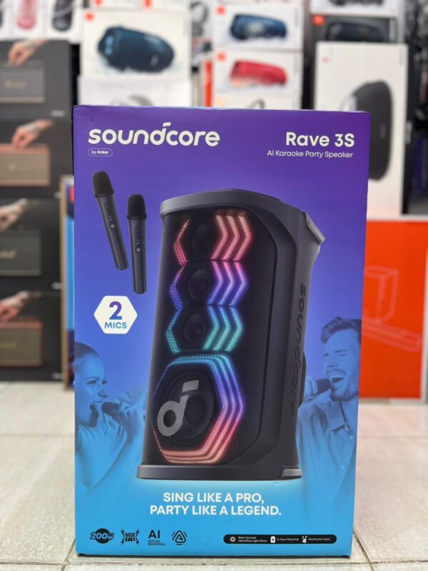 Soundcore Rave 3S AI Karaoke Party Speaker 200W