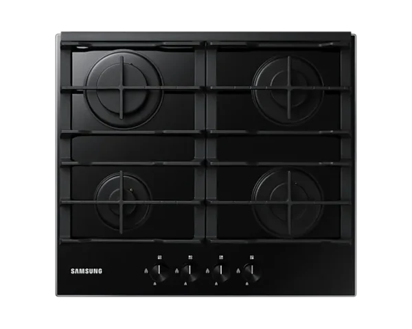 Samsung NA64N7100AB — 60cm Black Glass Gas Hob