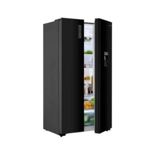 Hisense 558L Side by Side Refrigerator (Black)