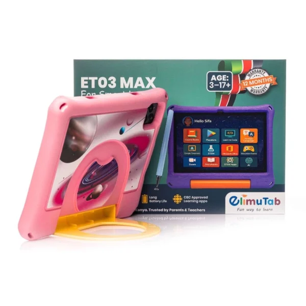 ElimuTab ET03 Max 10.1-Inch 8GB/64GB 4G Educational Tablet