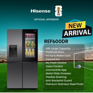Hisense REF600DR 615L 4-Door Refrigerator