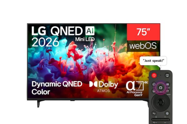 LG 75QNED72B6LA 75 Inch QNED 4K AI Smart TV
